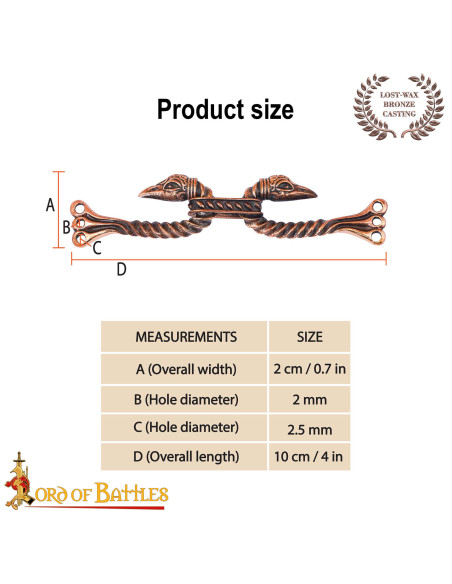 Chiusura di mantello celtico modello...