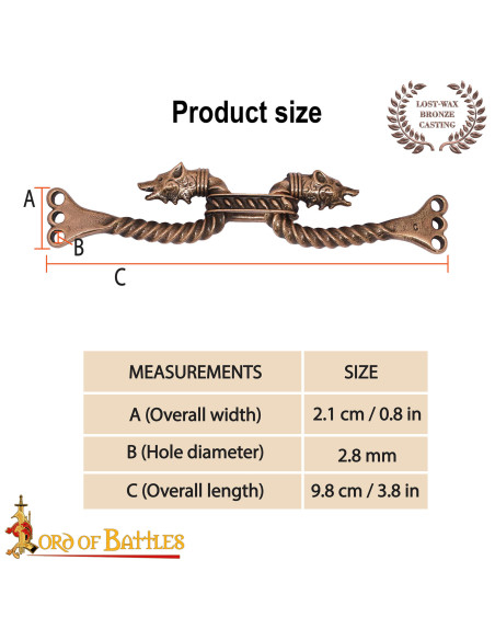 Chiusura di mantello vichingo design...