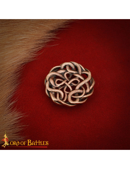 Fibbia celtica per cintura in bronzo...