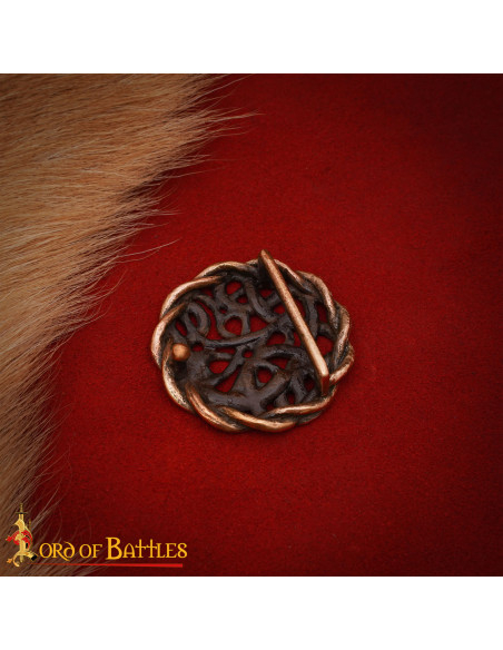 Fibbia celtica per cintura in bronzo...