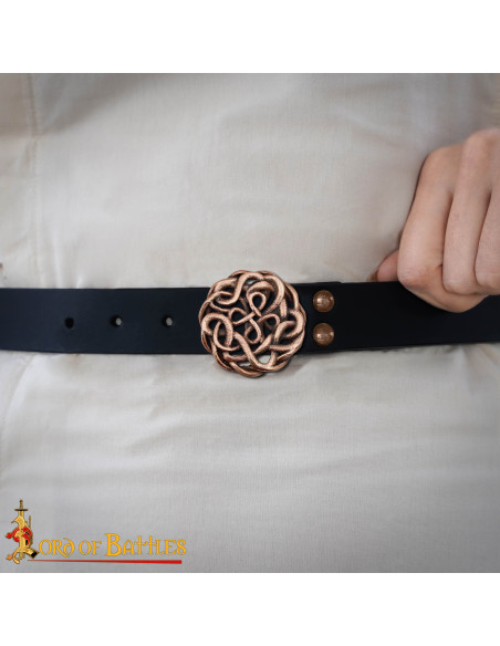 Fibbia celtica per cintura in bronzo...