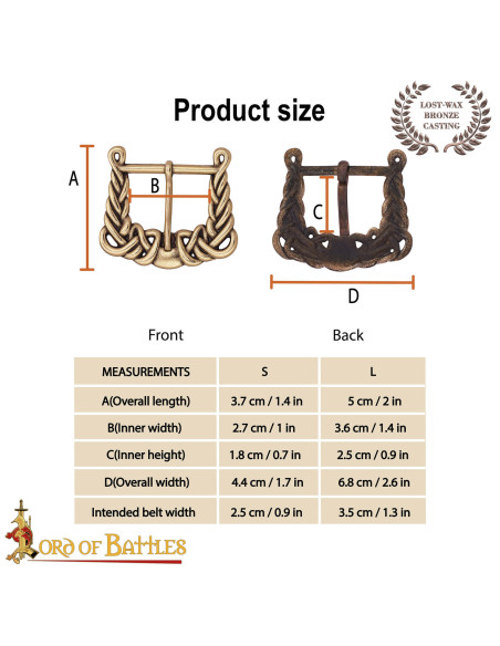 Fibbia vichinga IX-X secolo design a...