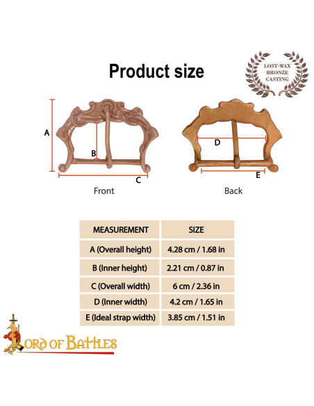 Fibbia medievale nordica secoli IX-XI...