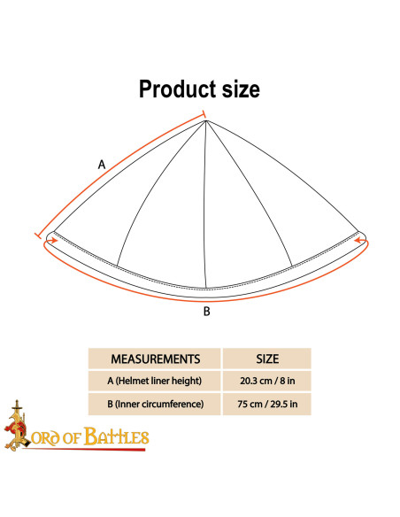 Cappello medievale imbottito in...