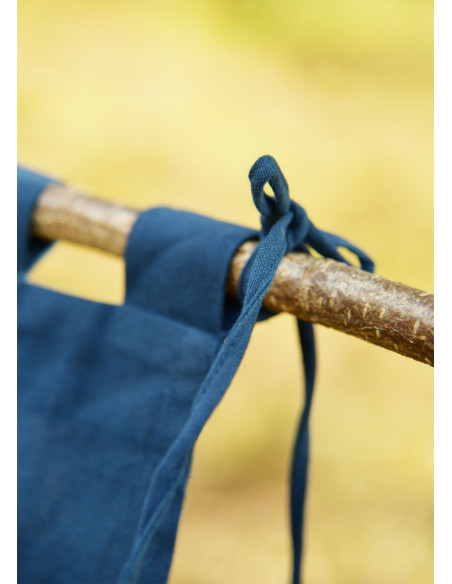 Stendardo medieval a strisce, blu-giallo