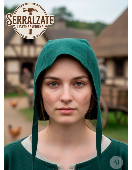Capelina medieval in pelle modello...