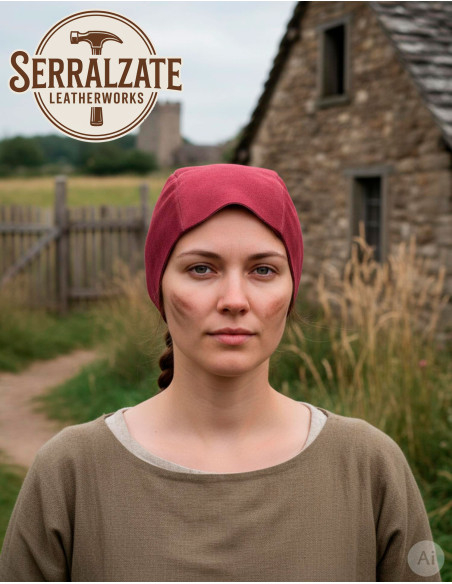 Capelina medieval in pelle modello...