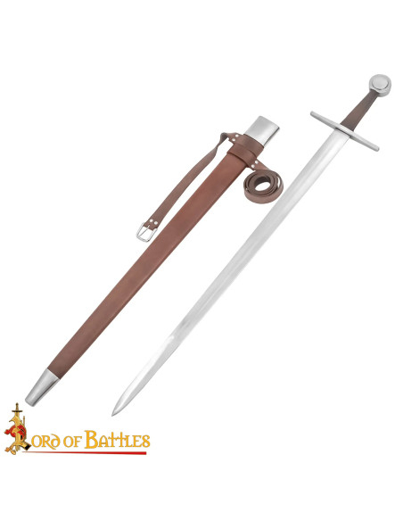 Spada Normanna Forgiata a Mano Pomolo...