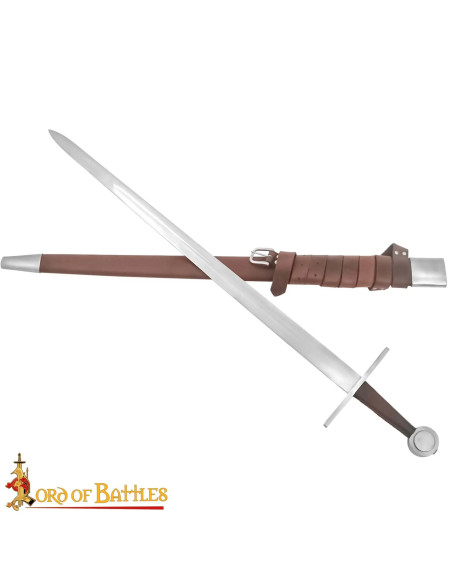 Spada Normanna Forgiata a Mano Pomolo...
