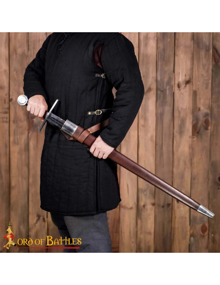 Spada Normanna Forgiata a Mano Pomolo...