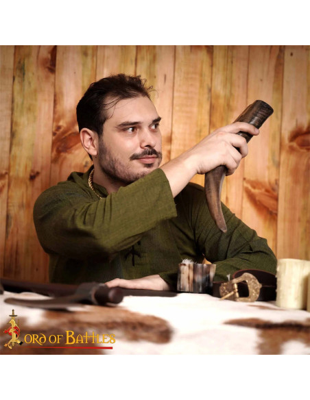 Corno di bufalo vichingo fatto a mano...