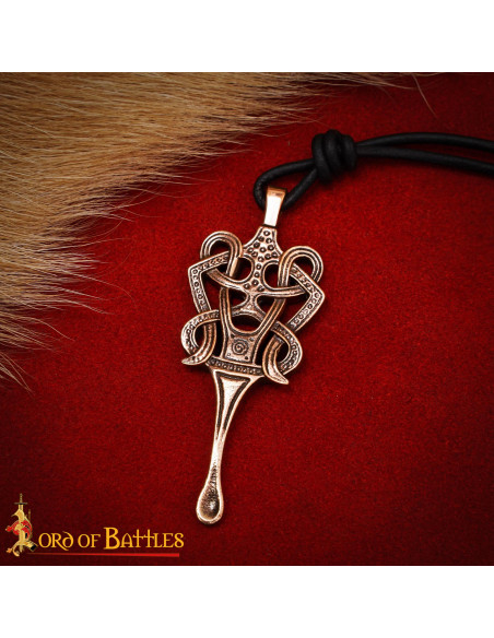 Pendente Celtico in Bronzo Massiccio,...