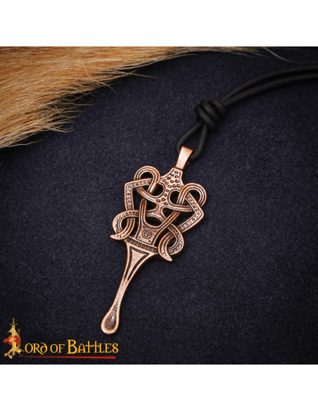 Pendente Celtico in Bronzo Massiccio,...