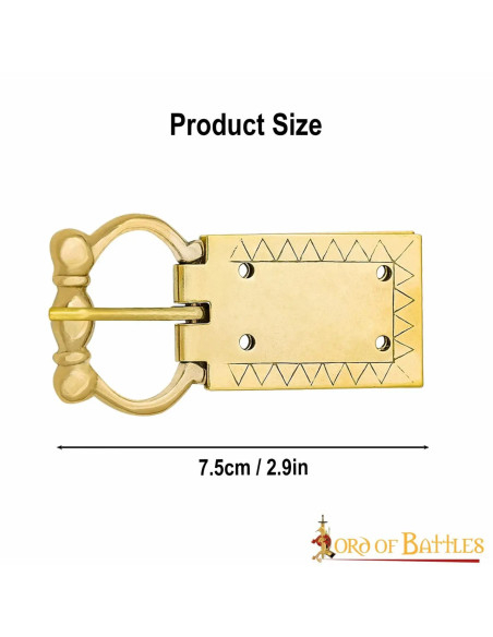 Fibbia e terminale medievale per...