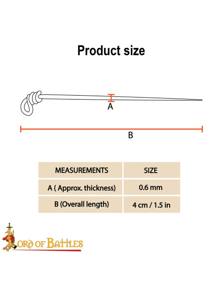 Set di 6 spilli medievali per...