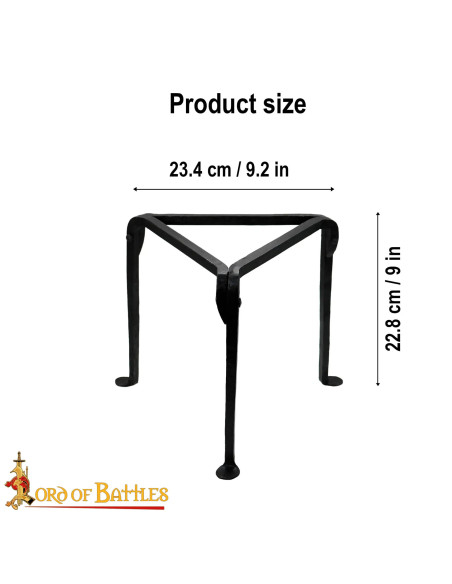 Tripode medievale per fuoco in ferro...
