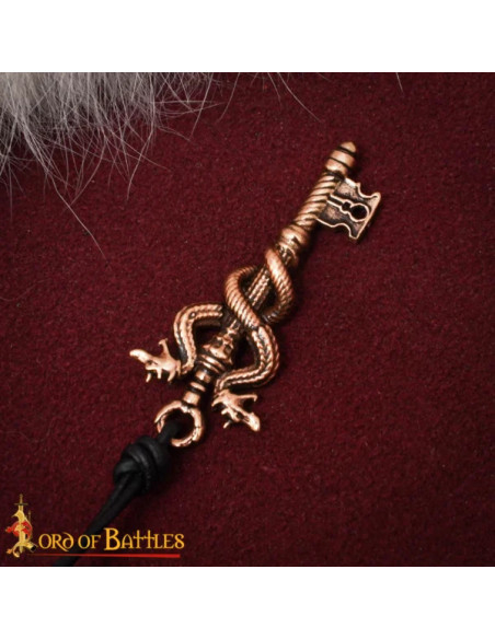 Pendente chiave drago bronzo potere...