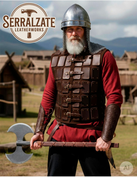 Brigantina in pelle da guerriero...