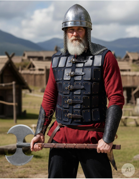 Brigantina in pelle del guerriero...