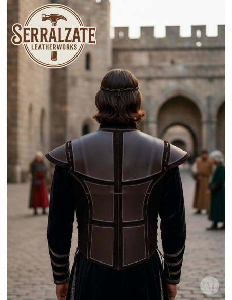 Giubbotto medievale artigianale in...