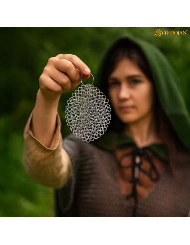 Portachiavi in maglia d'acciaio resistente (18x18 cm.)