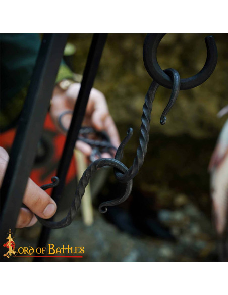 Gancio S medievale in ferro per...