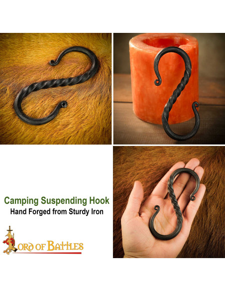 Gancio S medievale in ferro per...