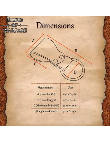 Fodero da cintura per ascia in pelle...