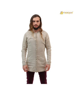 Giubone medievale del XIV secolo in lino naturale