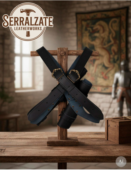 Doppio fondina per spade con cintura...