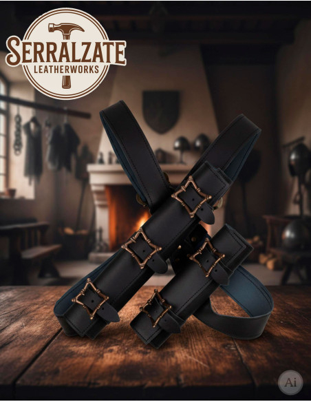 Doppio fondina per spade con cintura...