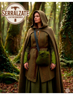 Bracciali Elara, la custode della flora, pelle verde 2