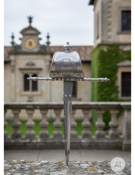 Pugnale per la mano sinistra con fodero