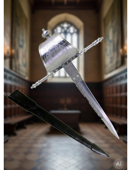 Pugnale per la mano sinistra con fodero