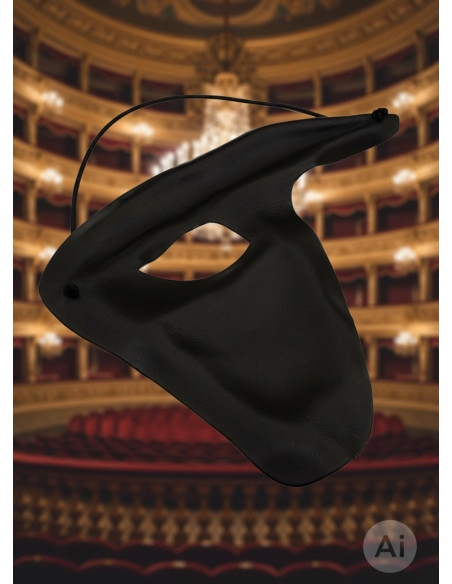 Maschera d'opera in pelle con tocco...