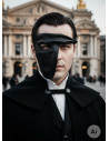 Maschera d'opera in pelle con tocco misterioso e cattivo