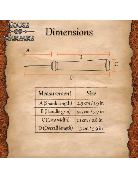 Punzone in acciaio per perforare e...