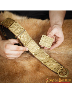 Set di 3 pezzi decorazione cingulum romano in ottone 2