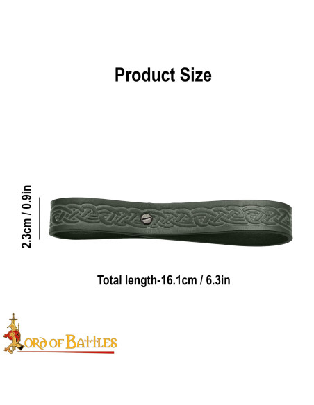 Cinghia in cuoio celtico artigianale...