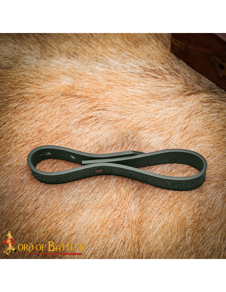 Cinghia in cuoio celtico artigianale...