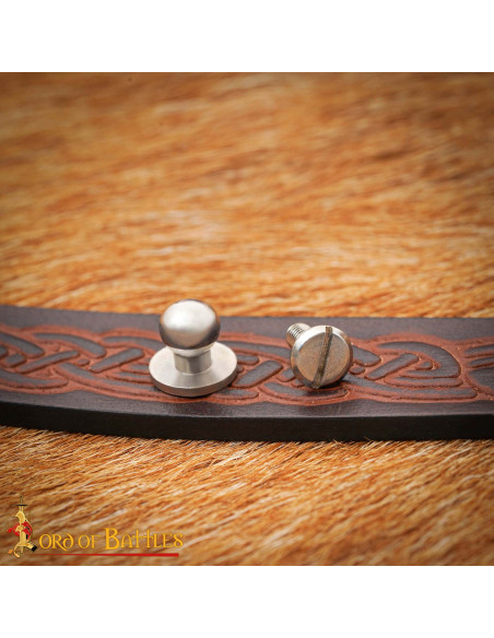 Cintura in cuoio celtico artigianale...