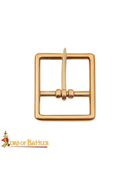 Fibbia in ottone massiccio medievale...