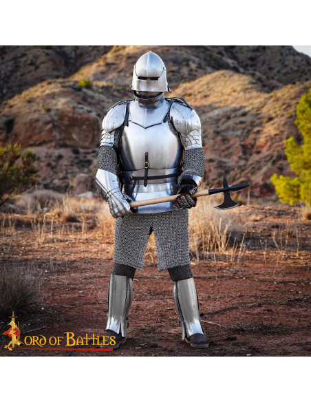 Ascia da battaglia medievale forgiata...