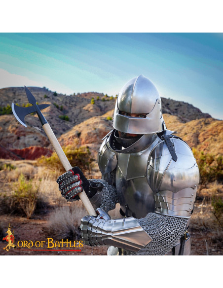 Ascia da battaglia medievale forgiata...