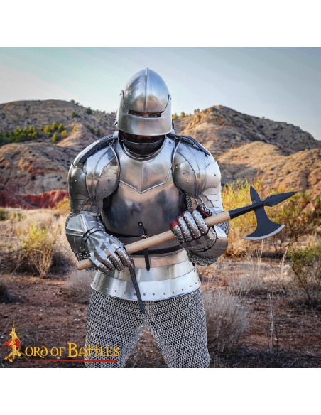 Ascia da battaglia medievale forgiata...