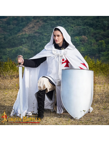 Scudo Medievale in Acciaio 18G...