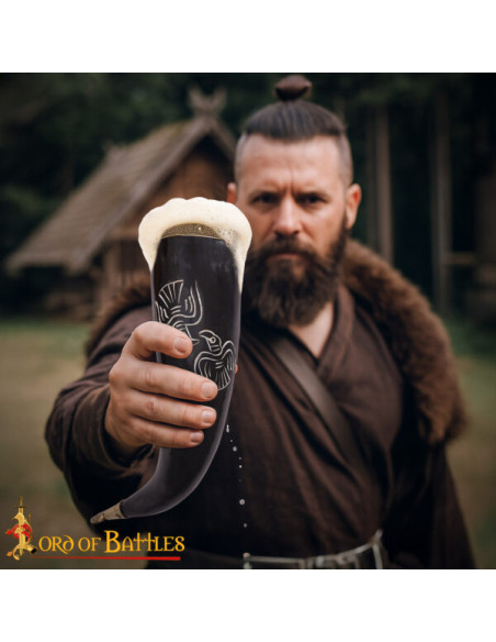 Cornetto Vichingo Inciso in Bue con...