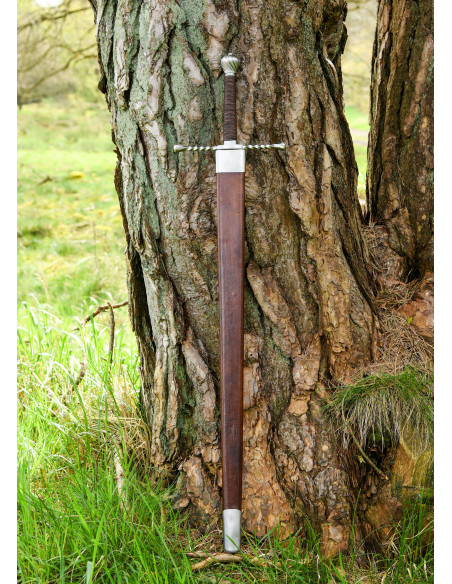 Spada bastarda con fodero, funzionante