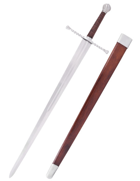 Spada bastarda con fodero, funzionante