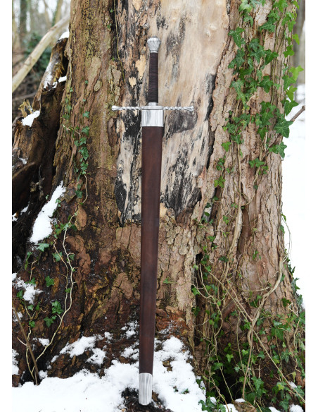 Spada bastarda con fodero, funzionante